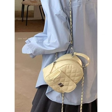 Bag House👜 小香風 雙肩包包女 2025新款潮夏季時尚百搭韓國背包 手提鏈條旅行包後背包 書包 包包女 雙肩包