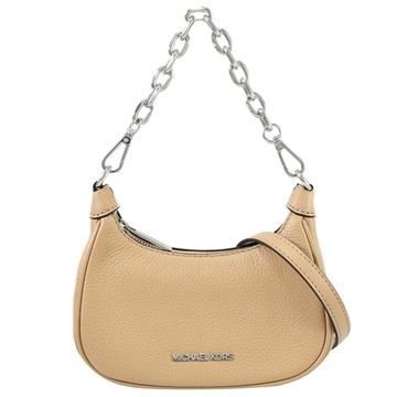 MICHAEL KORS CORA 經典荔枝皮革迷你兩用鍊帶包.駝色