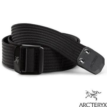 【ARCTERYX 始祖鳥】Conveyor LOGO編織尼龍腰帶(38mm寬)/X000005521-29171 黑