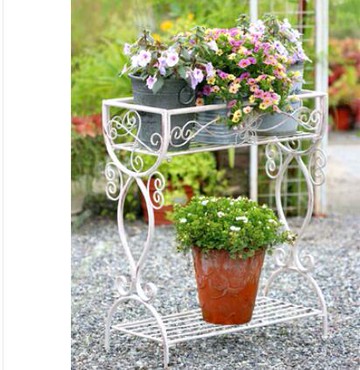 花架戶外鐵藝落地室外庭院花園陽台布置裝飾多層多肉大花盆置物架【林之舍】