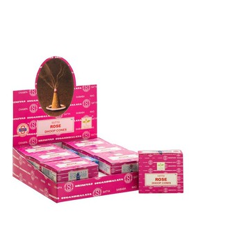 [綺異館] 印度香 鮮玫瑰塔香 12入 /小盒 satya nag champa ROSE