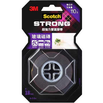 3M Scotch 超強力雙面膠帶 玻璃磁磚 18mmX1.5m