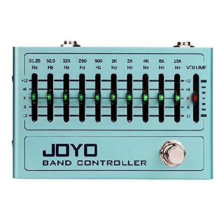 JOYO EQ Pedal 10 Band Equalizer (31.25Hz-16kHz) for Electric Guitar ＆ Bass Including 4-string  5-string   6-string  7-string Guitars (R-12)