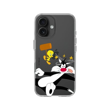 iPhone 16 Clear Case（相機按鈕） 透明 - 樂一通 Looney Tunes - 崔弟的反擊