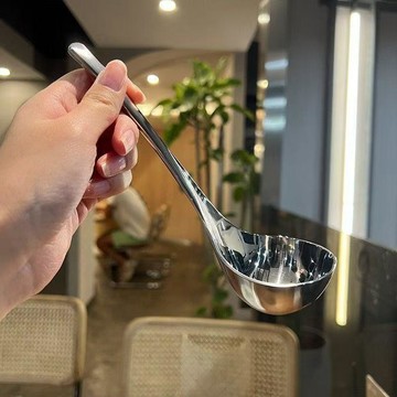 好物嚴選🎁【2支裝】316特厚不鏽鋼深湯勺子大頭喝湯勺喝粥勺子LW