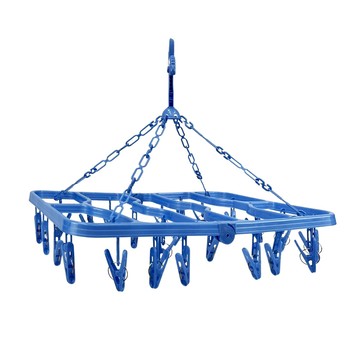 百貨King 京都方形摺疊曬架 - YOYOKI 小物曬衣架  藍色  1個