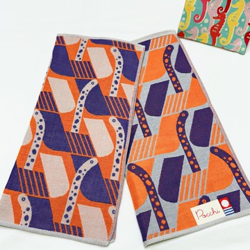 今治認證三重紗雙面手帕-花園鰻