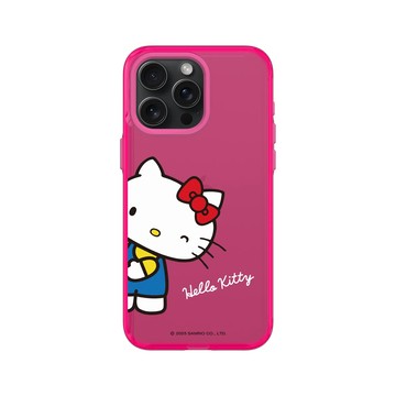 iPhone 15 Pro Max Clear 粉漾桃 - 三麗鷗-Hello Kitty - Wink! Wink!