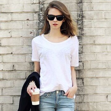 現貨出清不退不換，慎選-T恤 不虛邊領竹節棉上衣 流行 時尚 【72-11-8050】ibella 艾貝拉