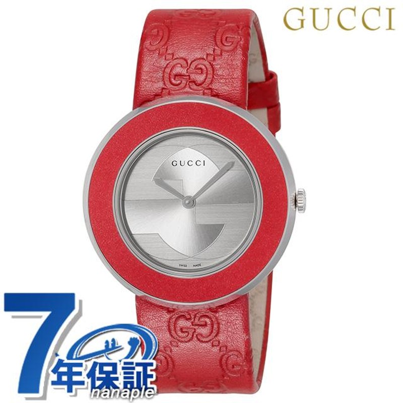 グッチ U-プレイ クオーツ 腕時計 レディース 革ベルト GUCCI YA129421