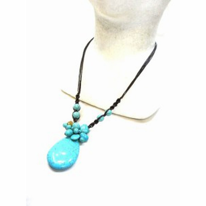タイ製ターコイズ風エスニックネックレスエスニックアクセサリーエスニックアジアンファッション 通販 Lineポイント最大1 0 Get Lineショッピング