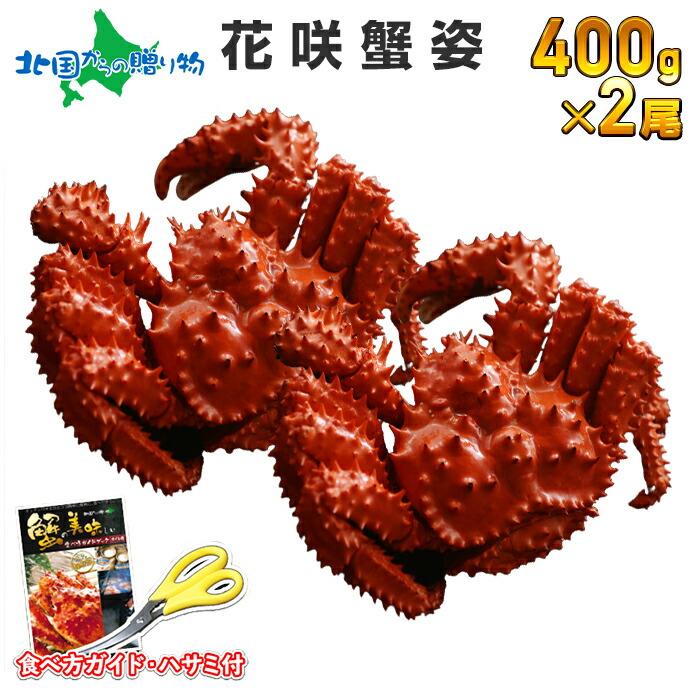 御歳暮 花咲蟹 姿 400g 2尾 ボイル カニ ギフト かに 蟹 海鮮