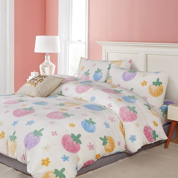 【Galatea葛拉蒂】法蘭絨冬季雙人床包四件組 多款任選