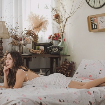 少女漫畫 D3雙人床包雙人鋪棉兩用被四件組 100%精梳棉 台灣製