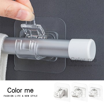 掛勾 掛鈎 拖把掛勾 集線器 理線器 固線器 收納架 理線夾 固定夾 伸縮桿夾 【S009】 Color me