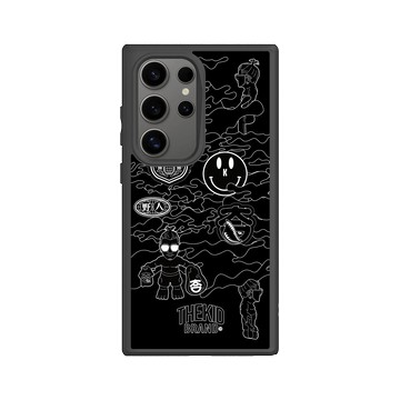 Galaxy S24 Ultra SolidSuit 黑 - KID - 黑色線框迷彩