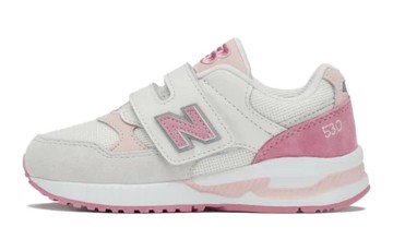 GS NEW BALANCE 530 SPORT SHOES WHITE PINK GREY