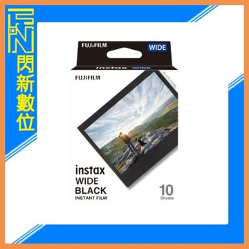 FUJIFILM 富士 Instax Wide BLACK 黑邊 拍立得 寬版 公司貨
