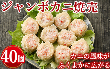 ジャンボカニ焼売　計40個(10個入り×4) ※着日指定不可