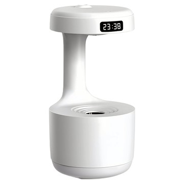 TLYS-J 反重力水滴加濕器 智能數顯靜音香氛機 細密噴霧水氧機 擴香機 香薰機  白色  LZ599