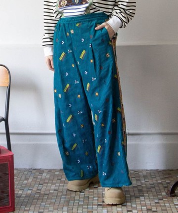 【熱門預購】男款民族風圖騰繡花寬褲 (三色) ILL-5303