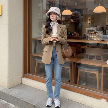 【梨花HaNA】冬季浪漫的少女感 暖暖格紋護耳漁夫帽