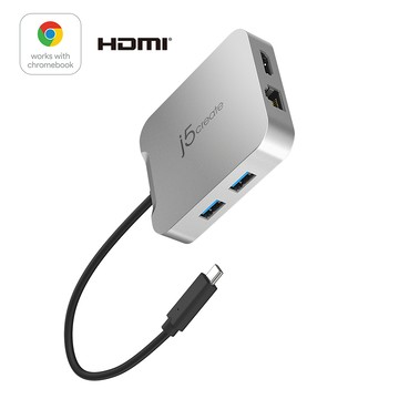 j5create Google認證4K60 USB-C多功能擴充集線器  JCD391