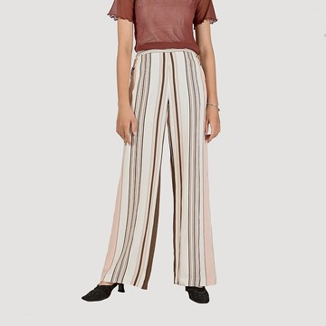 【蛋植物古著】七零年華條紋印花古著褲