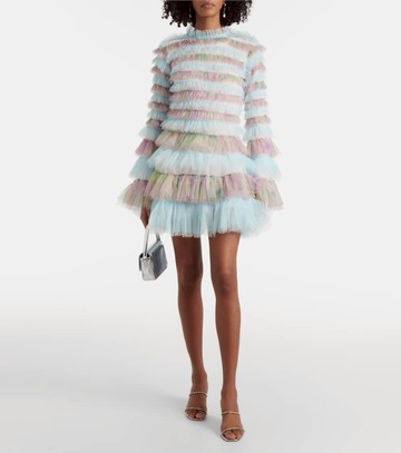 Susan Fang Tiered tulle minidress