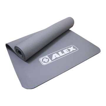 ALEX SPORTS 丹力 專業瑜珈墊 6mm C-1812 附ALEX黑色背包  182 x 60cm  灰色  1個
