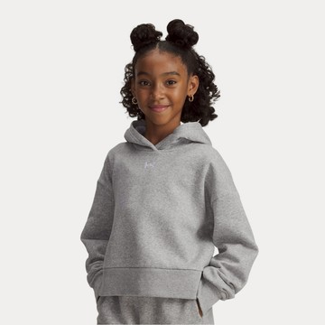 UA 女童 Rival Fleece Crop 長袖帽T 人氣新品