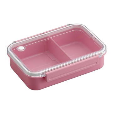 ASVEL 簡約微波便當盒 圓滑長方造型易於清潔 盒蓋密封度佳 封蓋附有透氣孔 可微波加熱  粉色  1個