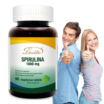 ~超低價促銷~【Lovita愛維他】藍綠藻(螺旋藻)錠1000mg(90錠)