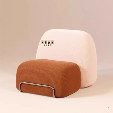 公司貨 免運 可開立發票 沙發 沙發椅 單人沙發 客廳沙發北歐輕奢風網紅沙發椅設計師款樣板間客廳陽臺接待會客布藝沙發椅工廠現貨直銷 售後保障 全館八折 5k830