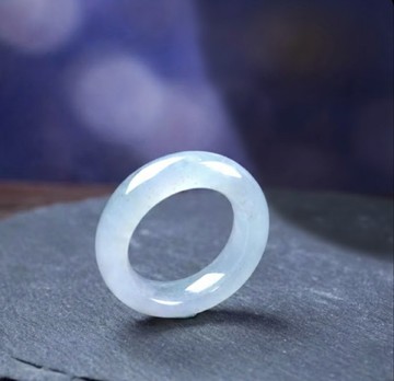 木拿冰種翡翠戒指戒圈 | 國際9圍 | 天然緬甸玉翡翠A貨 | 送禮