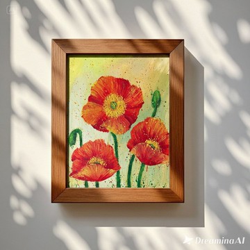 原畫作│罌粟花Poppy