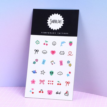 刺青紋身貼紙 -  迷你樂園
