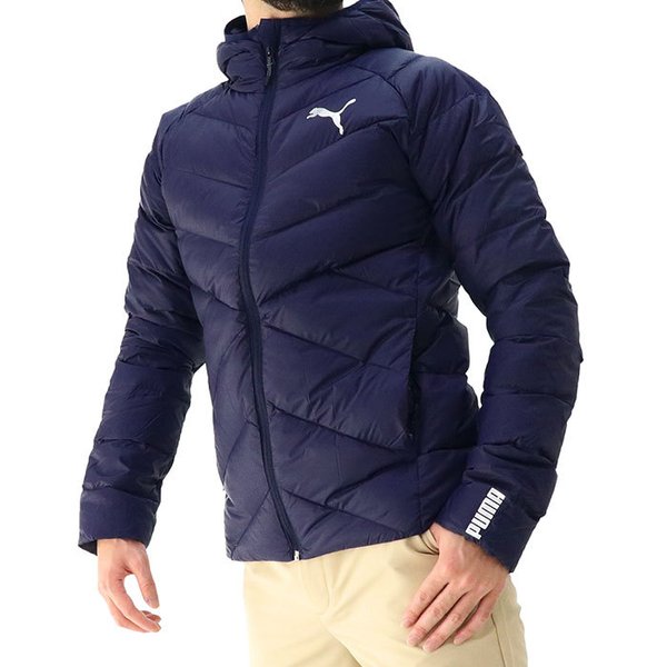 プーマ メンズ ダウンジャケット スポーツウェア ゴルフ 軽量 ブルゾン アウター Puma ネイビー 通販 Lineポイント最大get Lineショッピング