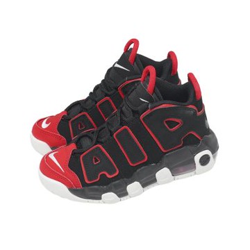 Nike 休閒鞋 Air More Uptempo PS 中童 童鞋 黑 紅 大AIR FB1343-001