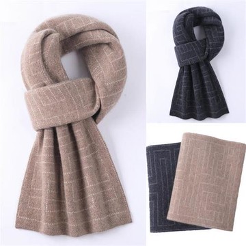 【米蘭精品】現貨+預購 頂級羊毛圍巾100%羊絨圍脖秋冬季加絨厚磅保暖針織圍巾休閒-純羊絨保暖男女配件74mi37