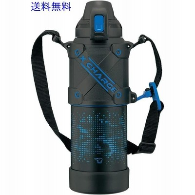 象印 (ZOJIRUSHI) 水筒 直飲み スポーツタイプ ステンレスクールボトル シームレス 1.0L ブルーブラック SD-HA10-BB