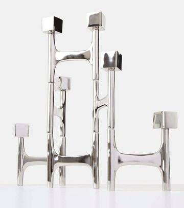 Polspotten Square Folding metal candle holder