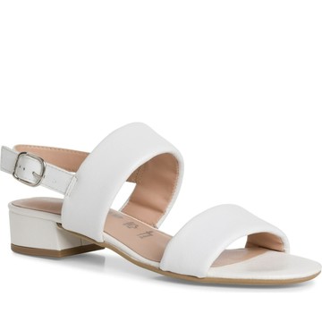 TAMARIS WHITE CASUAL OPEN SANDALS 白色女款鞋子