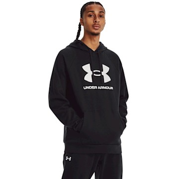 【UNDER ARMOUR】UA 男 Rival Fleece Logo 長袖帽T_1379758-001