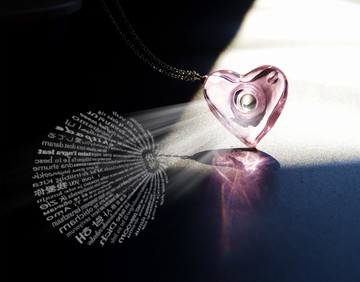 不止芳香 愛在心相印 融入高科技 香薰擴香項鏈 客製化 文字 照片