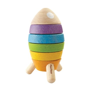 PlanToys 疊疊火箭 疊疊樂 木頭玩具