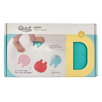 QUUt 止滑吸盤貼 Set 16個 章魚 不含BPA 不含鄰苯二甲酸酯  1盒  不適用