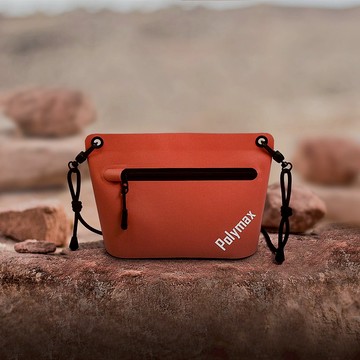 防水隨身三角包-寶茶橘/側背包/輕量化