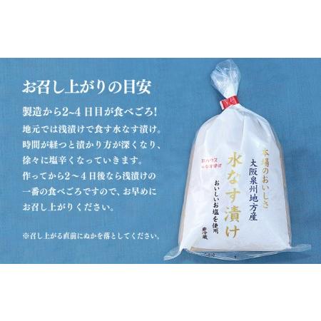 ふるさと納税 大人気 泉州水なす漬け 6個 夏旬の水なすを冬にどうぞ！ 大阪府泉佐野市