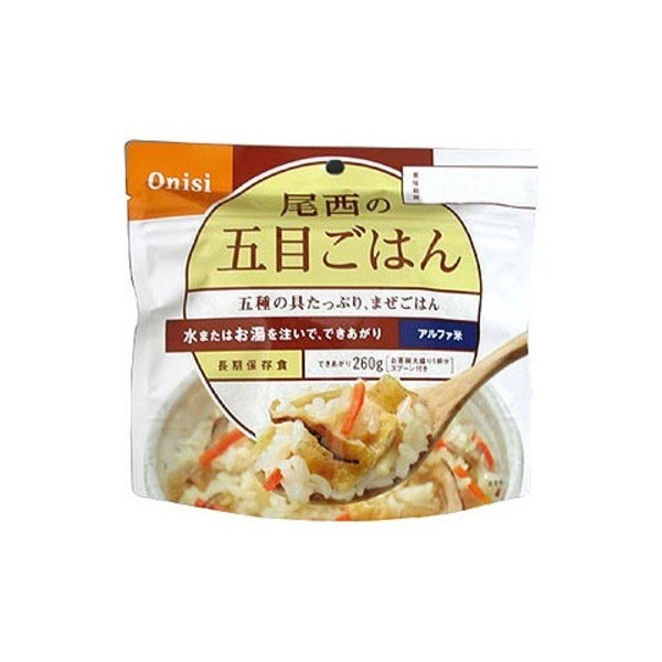 尾西食品　アルファ米　五目ご飯　100g│非常食　アルファ米 ハンズ